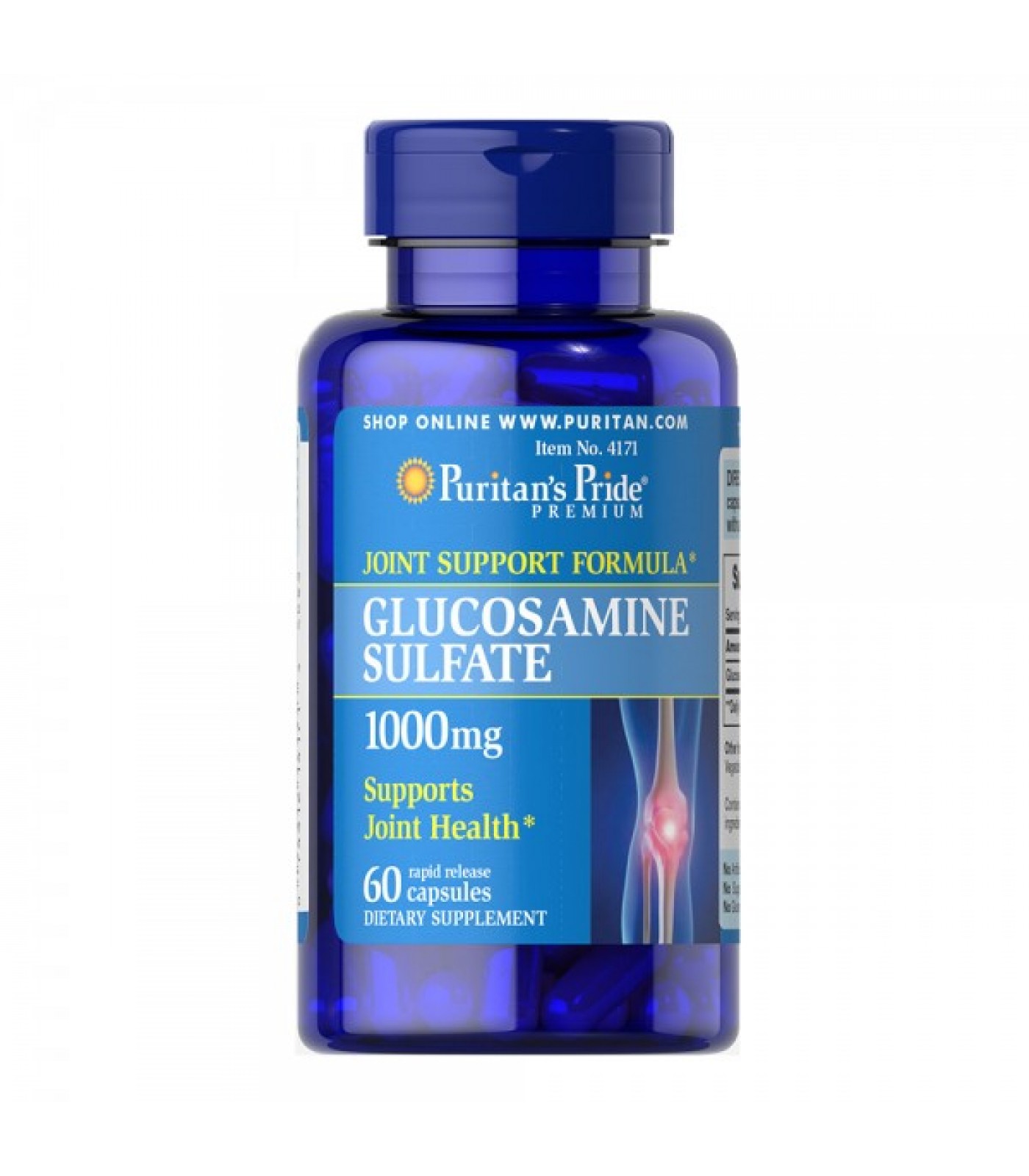 Puritan's Pride - Glucosamine Sulfate 1000 мг / 60 капсули​